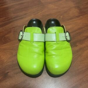 Fluevog Green Mules
